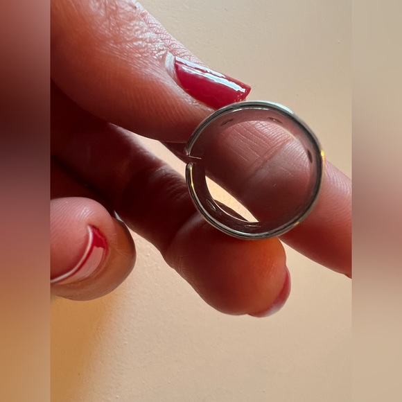 Turquoise/silver ring, Size 4 - Picture 2 of 4